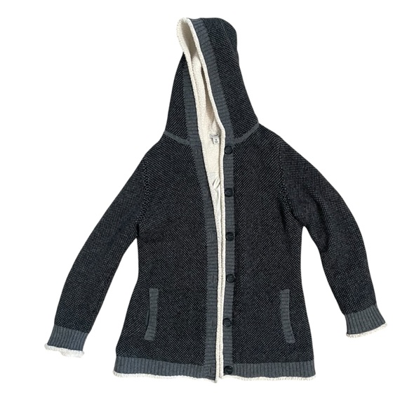 L.L. Bean Men's Charcoal Cardigan Sweater - Picture 1 of 9